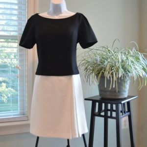 WH|BM Dress Color Block Illusion of Two Pieces